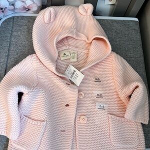 NWT baby gap pink sweater 0-3 months